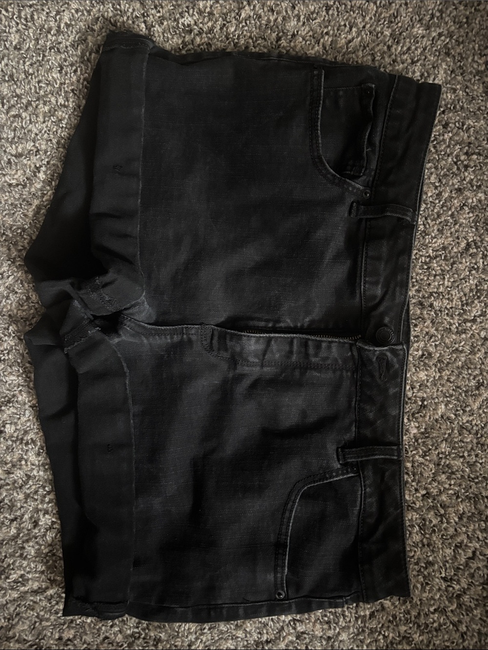 Time and Tru Black Jean Shorts